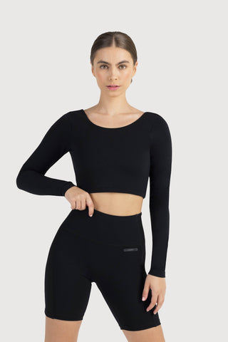 BLOCHeverhold™ High-Waisted Leggings in Ebony