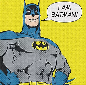 I Am Batman 12x12 Canvas Wall Art – Cartoon Kingdom
