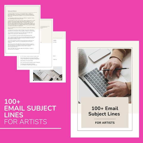 email subject line tips for artists