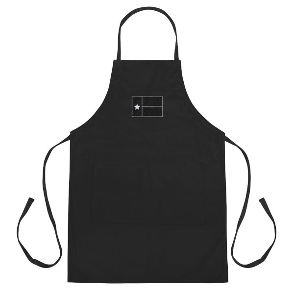 Black Texas Flag Embroidered Apron – Texas Swagger