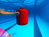 Aqua BLAST underwater punching bag for swimming pools. The "Big Red Tomato"