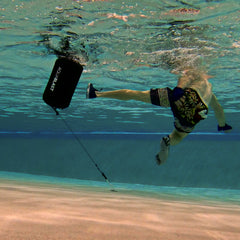 AquaBLAST pool fitness and punching bags are portable, can go anywhere and allow you to get a total body workout in 3-5 feet of water