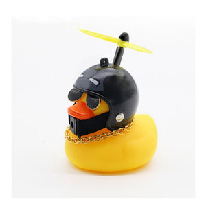 Yellow duck-Duck with helmet !