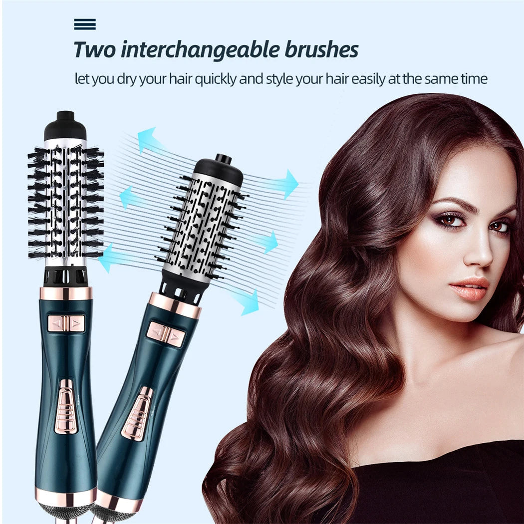 TravelPro 3-in-1 Rotating Hair Dryer Brush - Blow Dryer, Curler, and Straightener - BodiModi product image