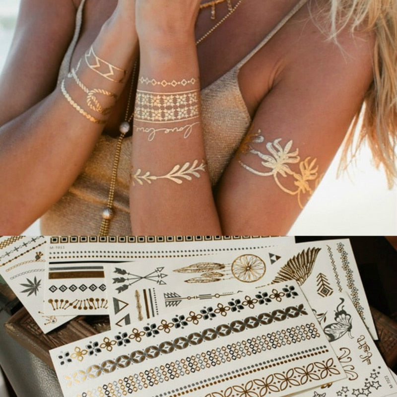 Gold Dust® Temporary Tattoo - BodiModi product image