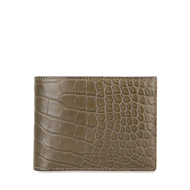 Limited Edition Barnns Handcrafted Alligator Slim Billfold Wallet