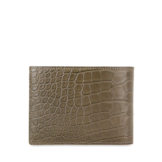 Limited Edition Barnns Handcrafted Alligator Slim Billfold Wallet