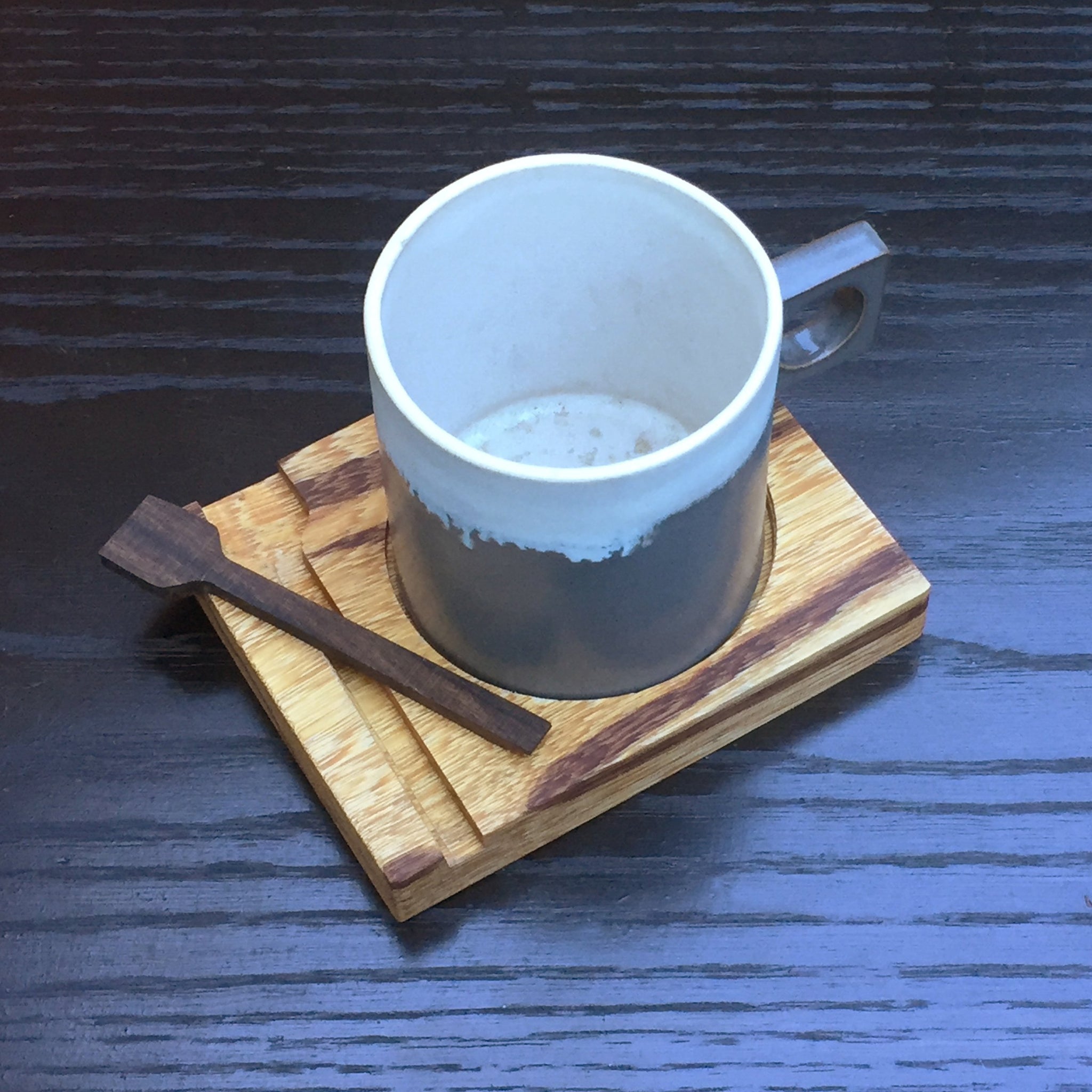 cup with built in coaster