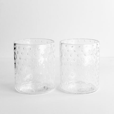 Shop + Registry Handblown Bubble Tall Glass Tumbler