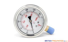 Watson 150 PSI Stainless Steel Pressure Gauge