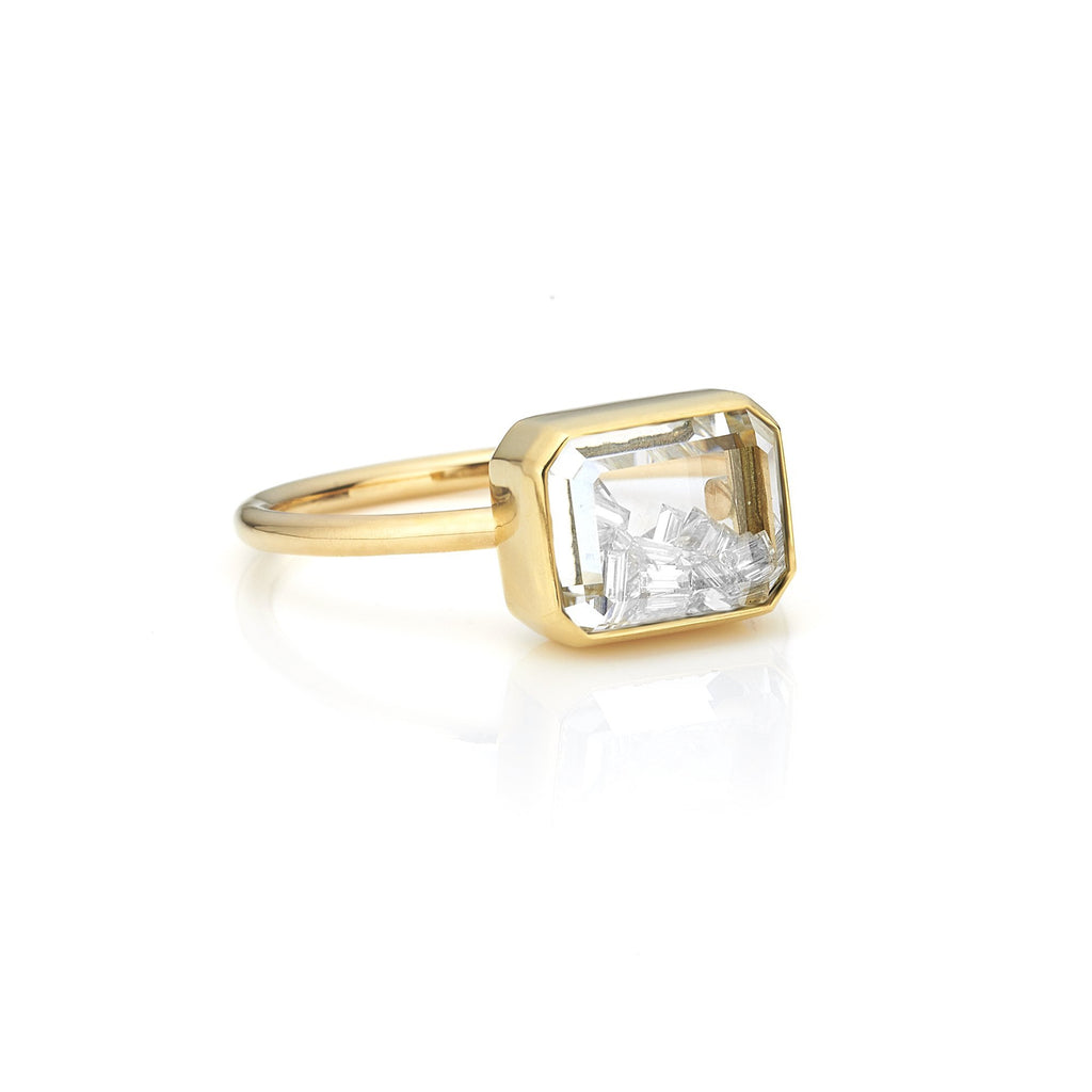 Esmeralda Shaker diamond Ring in 18k gold - Moritz Glik