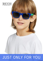 DUCO TPEE Superlight Kids Sport Polarized Sunglasses For Kids Boys Girls Rubber Flexible Frame Sunglasses - DUCO GLASSES