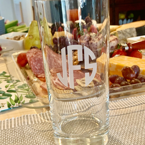 12 oz Soda Can Drinking Glass Etched with Name