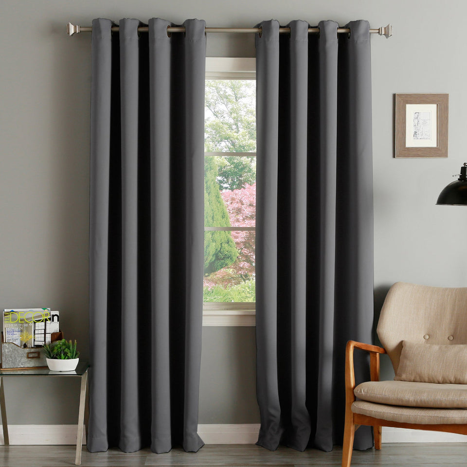 black cotton curtains