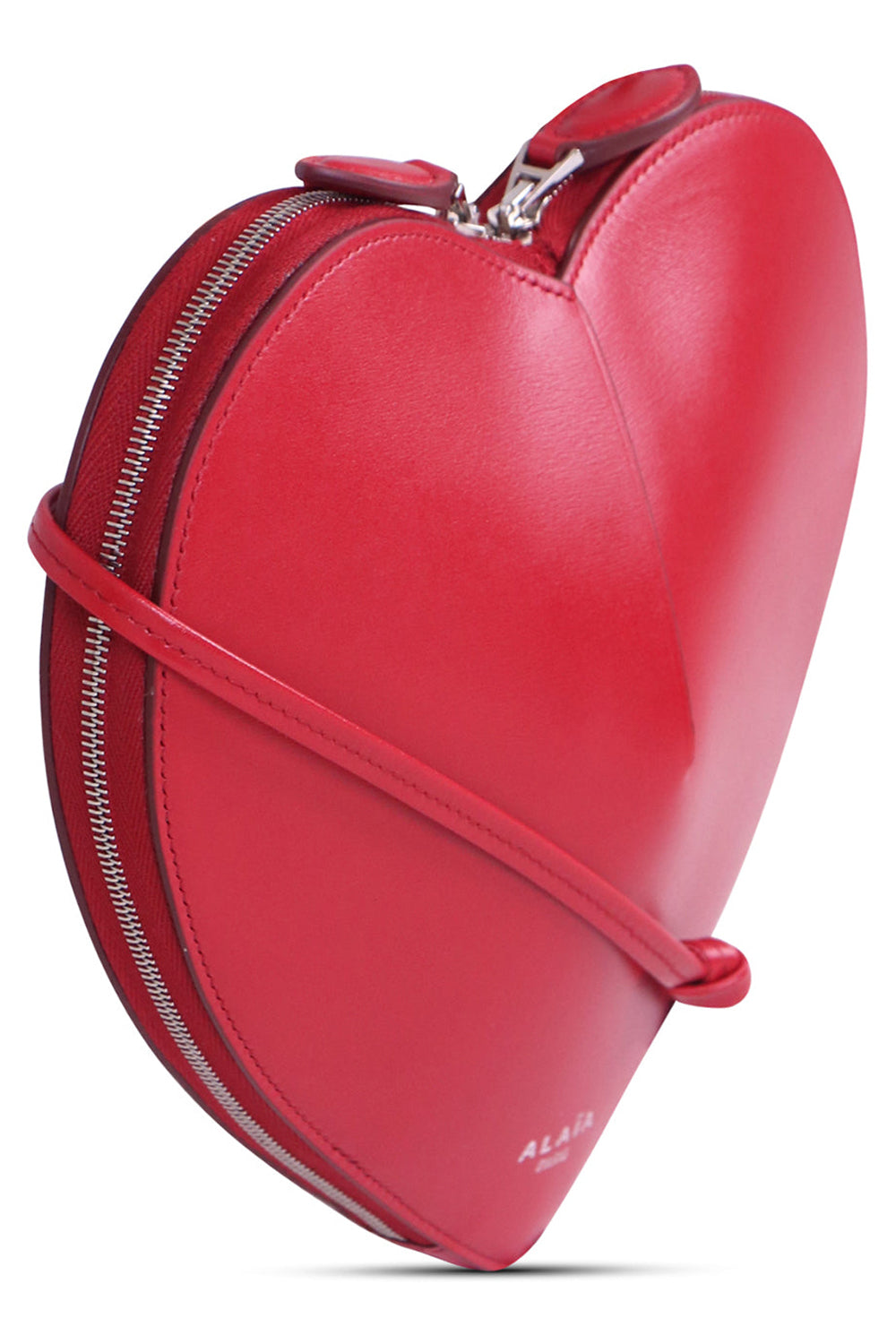 VIVIENNE WESTWOOD LOUISE HEART CROSSBODY BAG RED SILVER PARLOUR X