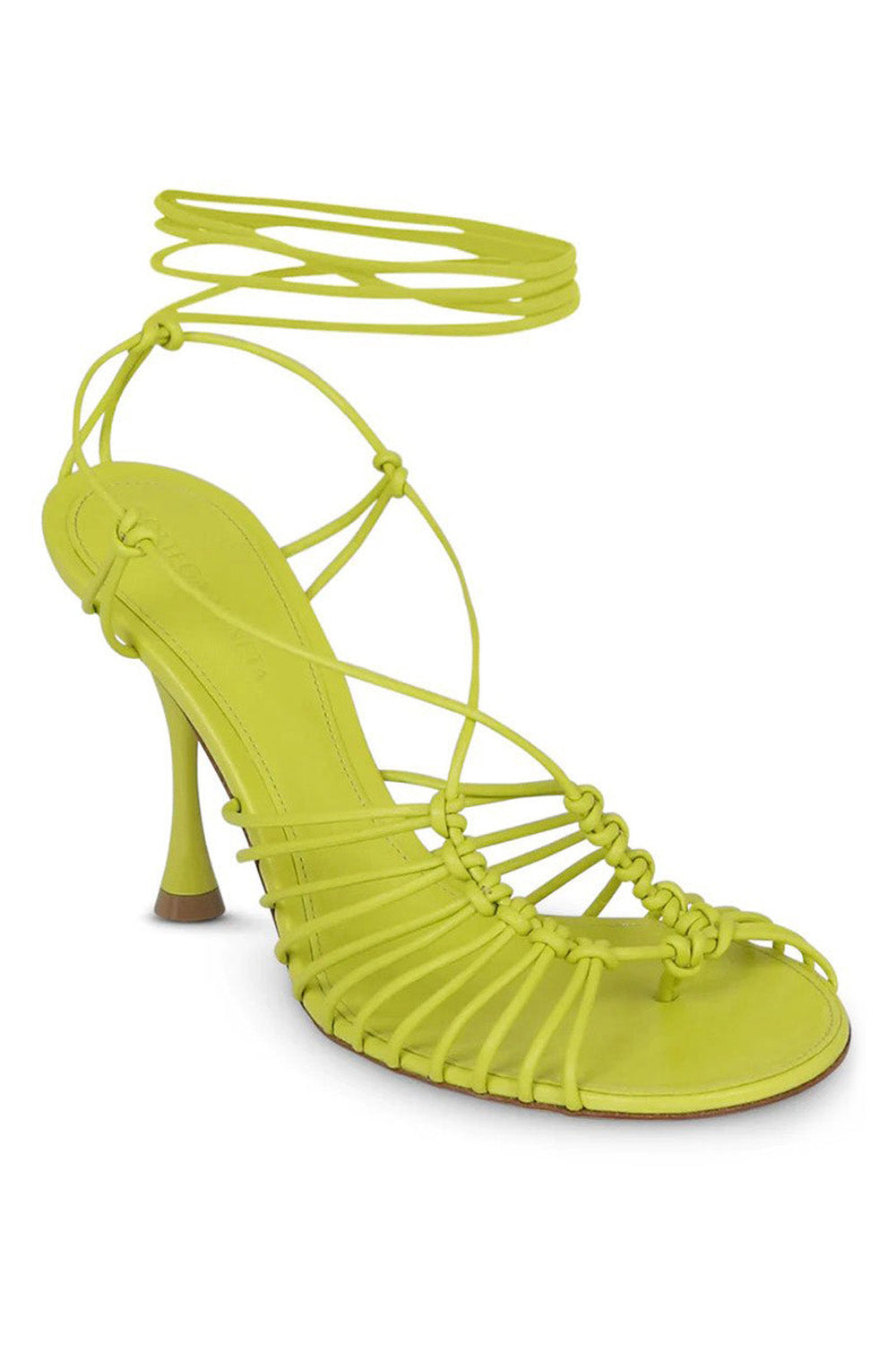 Bottega Veneta® Women's Stretch Lace-Up Sandal in Grass. Shop