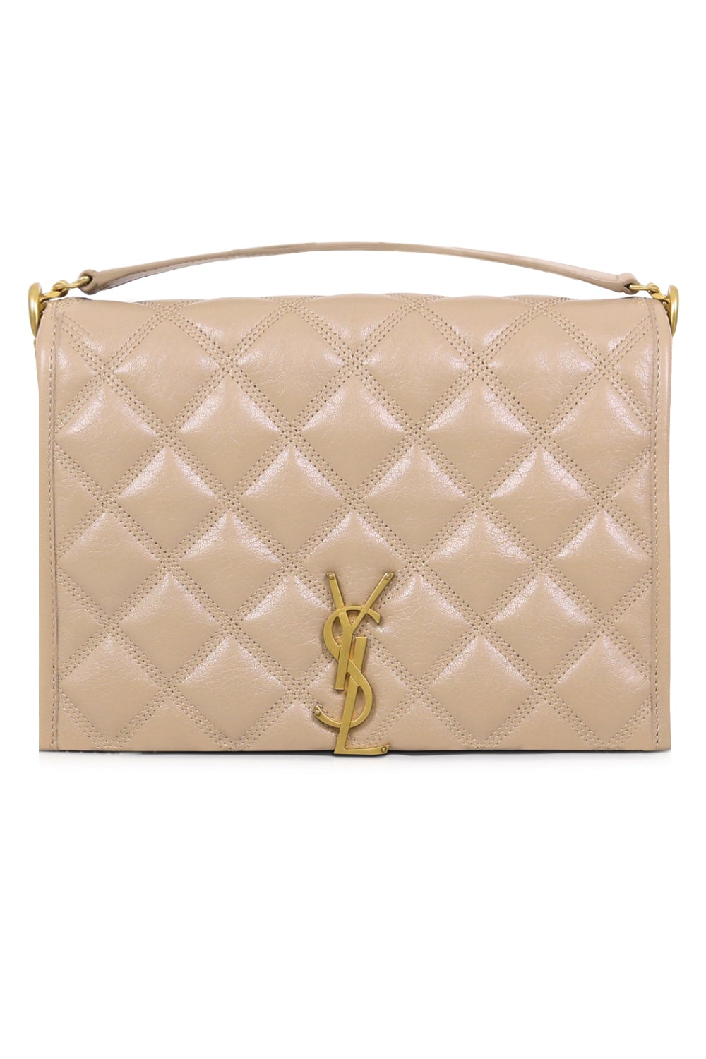 Yves Saint Laurent YSL White Mini Becky Double Zip Crossbody bag Leather  Pony-style calfskin ref.832949 - Joli Closet