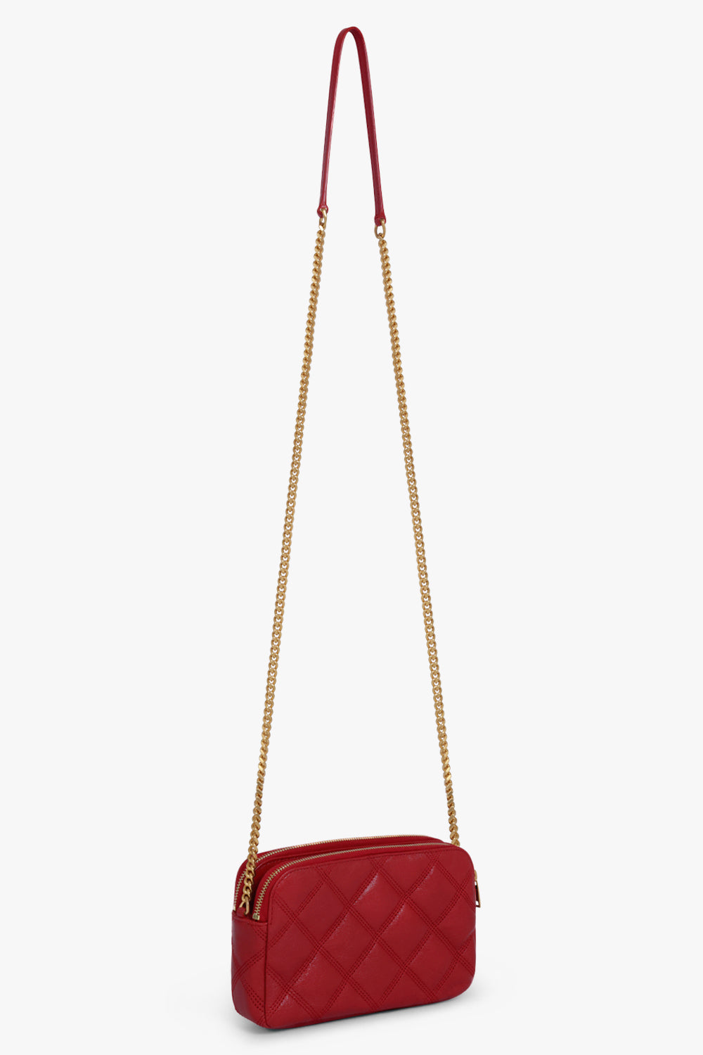 Valentino Garavani Rockstud Pouch Crossbody Bag Leather Mini Red 21497916