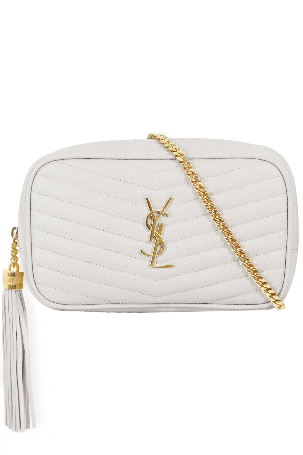 SAINT LAURENT LOU QUILTED CAMERA BAG CREMA SOFT GOLD PARLOUR X SYDNEY –  Parlour X