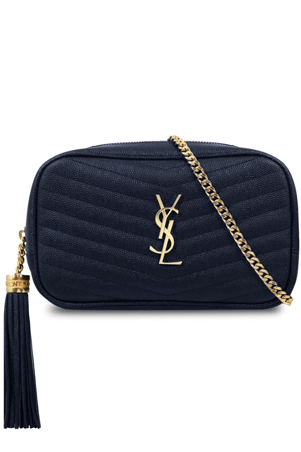 SAINT LAURENT UPTOWN POUCH GRAINED LEATHER DARK BEIGE PARLOUR X