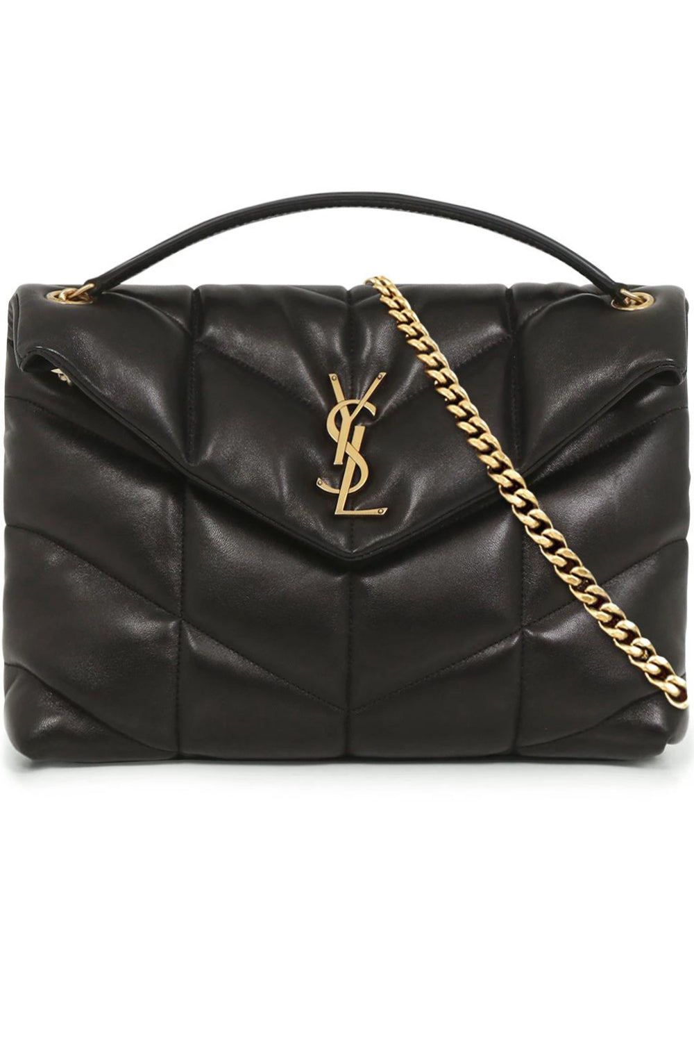 Shopping Toy Leather Tote in Black - Saint Laurent