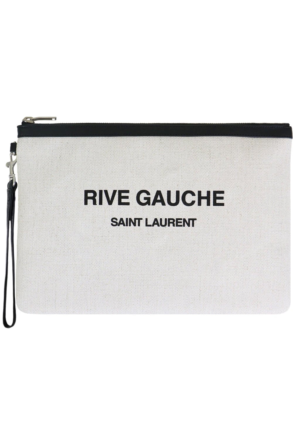 Shop Saint Laurent CABAS RIVE GAUCHE RIVE GAUCHE BUCKET BAG IN LINEN (____)  by candylovecath01