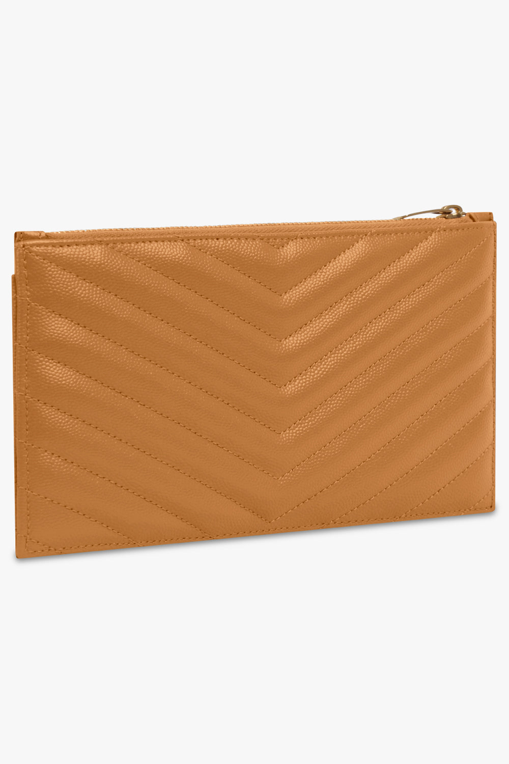 Saint Laurent Saint Laurent Ysl Monogram Large Bill Pouch Clutch In Beige  Calfskin Leather on SALE