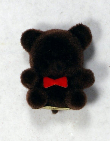 small dark brown teddy bear