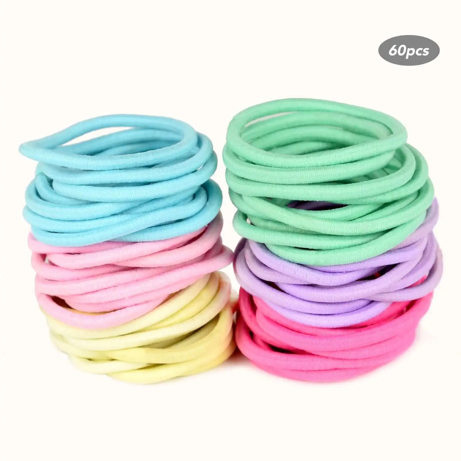 9pcs Women's Green Elastic Hair Ties For High Ponytail And Buns, Suitable  For Daily Use