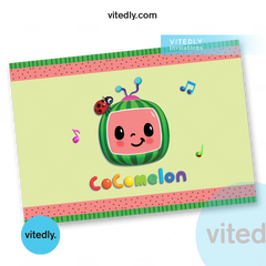 Cocomelon Invitation with Photo, Cocomelon Birthday Invitation – Vitedly