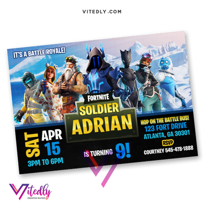 Fortnite Invitation Season 7 With Custom Face Vitedly