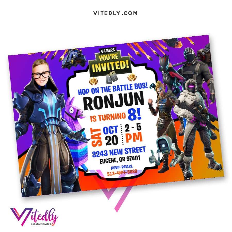 Fortnite Invitation Season 7 With Custom Face Vitedly