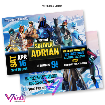 Fortnite Invitation Season 7 With Custom Face Vitedly