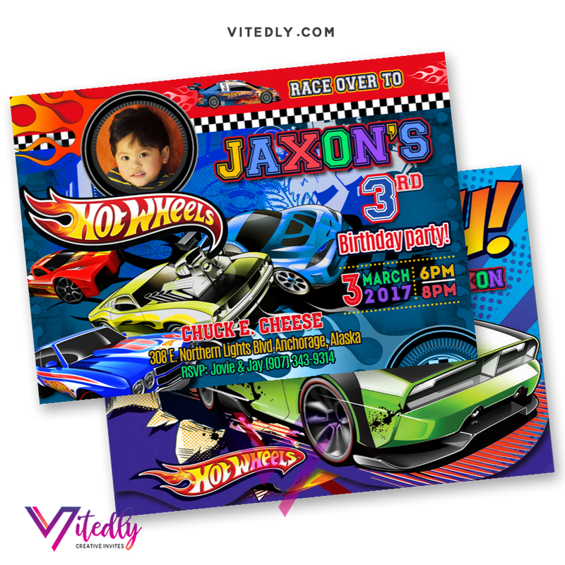 hot wheels invitation