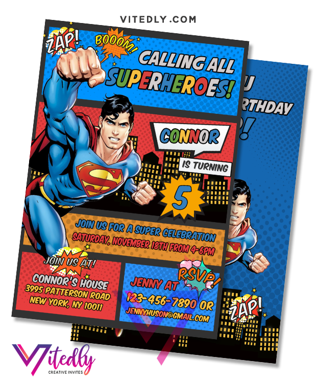 superman baby christening tarpaulin design