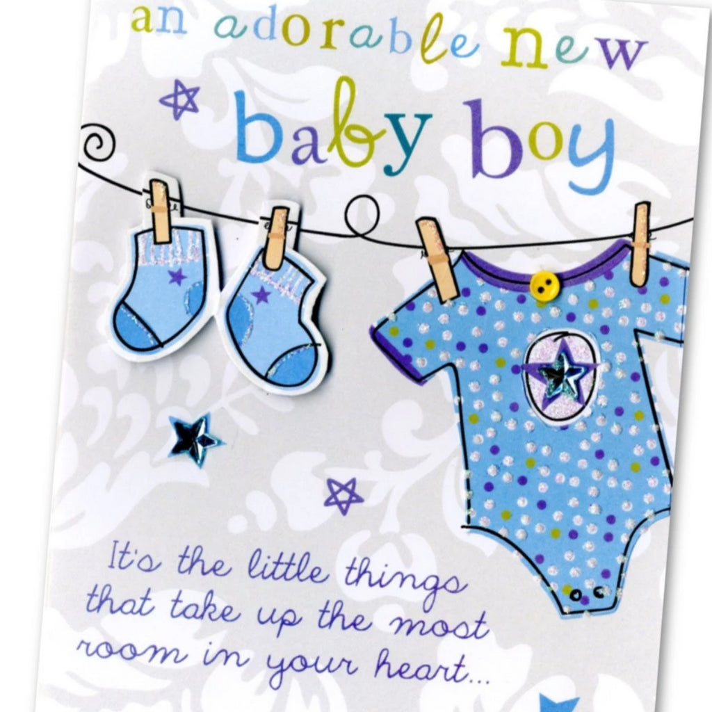 Baby Boy Greetings Card (will vary) | Go-Dutch.ie