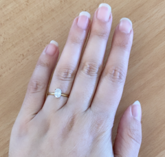 women's hand long healthy nails