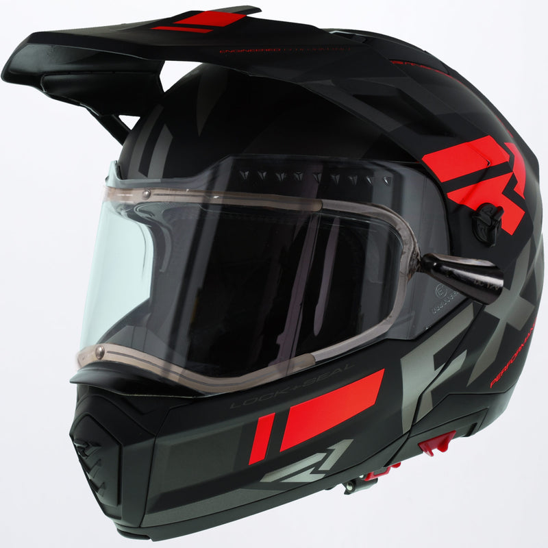 fxr snowmobile helmet with heated shield