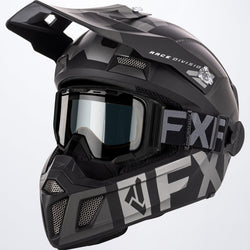 fxr helmet and goggles