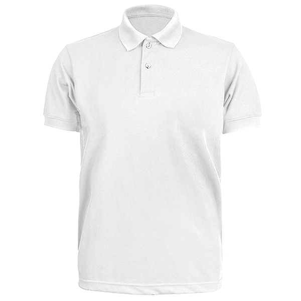 White Plain Short Sleeve Polo T-Shirt | vlr.eng.br