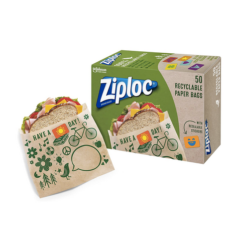 Ziploc Paper Sandwich Bags