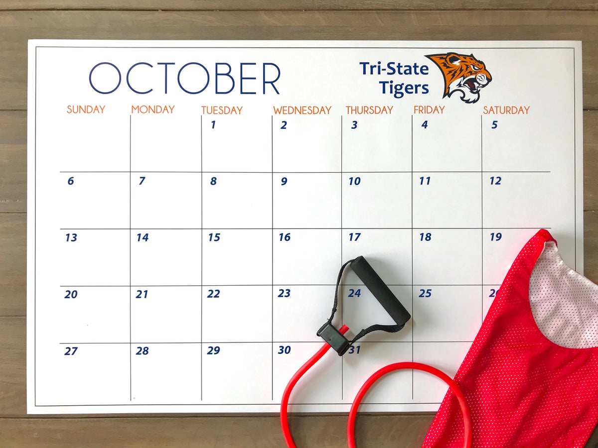 Extra Large, Custom Logo, Monthly Printed Wall Calendars Blitz Calendars