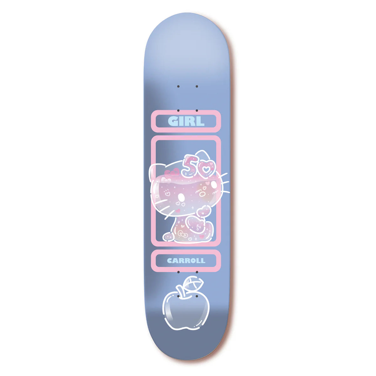 Girl Carroll Hello Kitty 50th Anniversary Skate Deck - (8.25 Twin Tip)