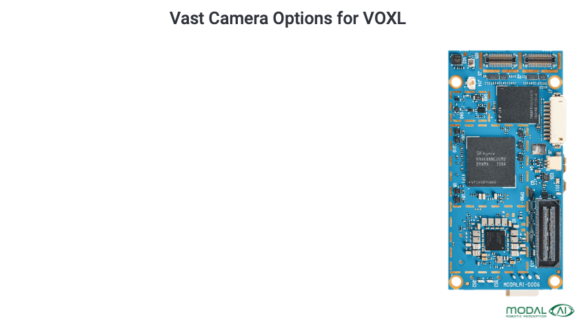 Vast Camera Options for VOXL