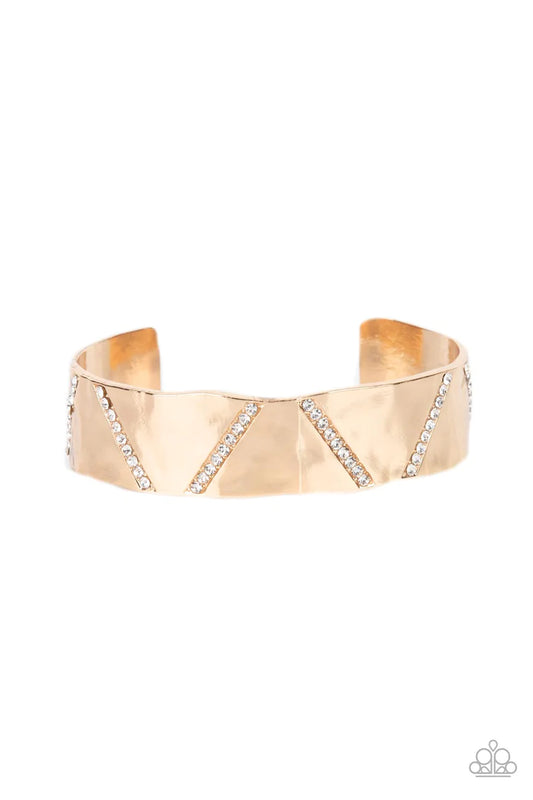 Paparazzi Accessories: American Girl Glamour - Gold Bangle Bracelet