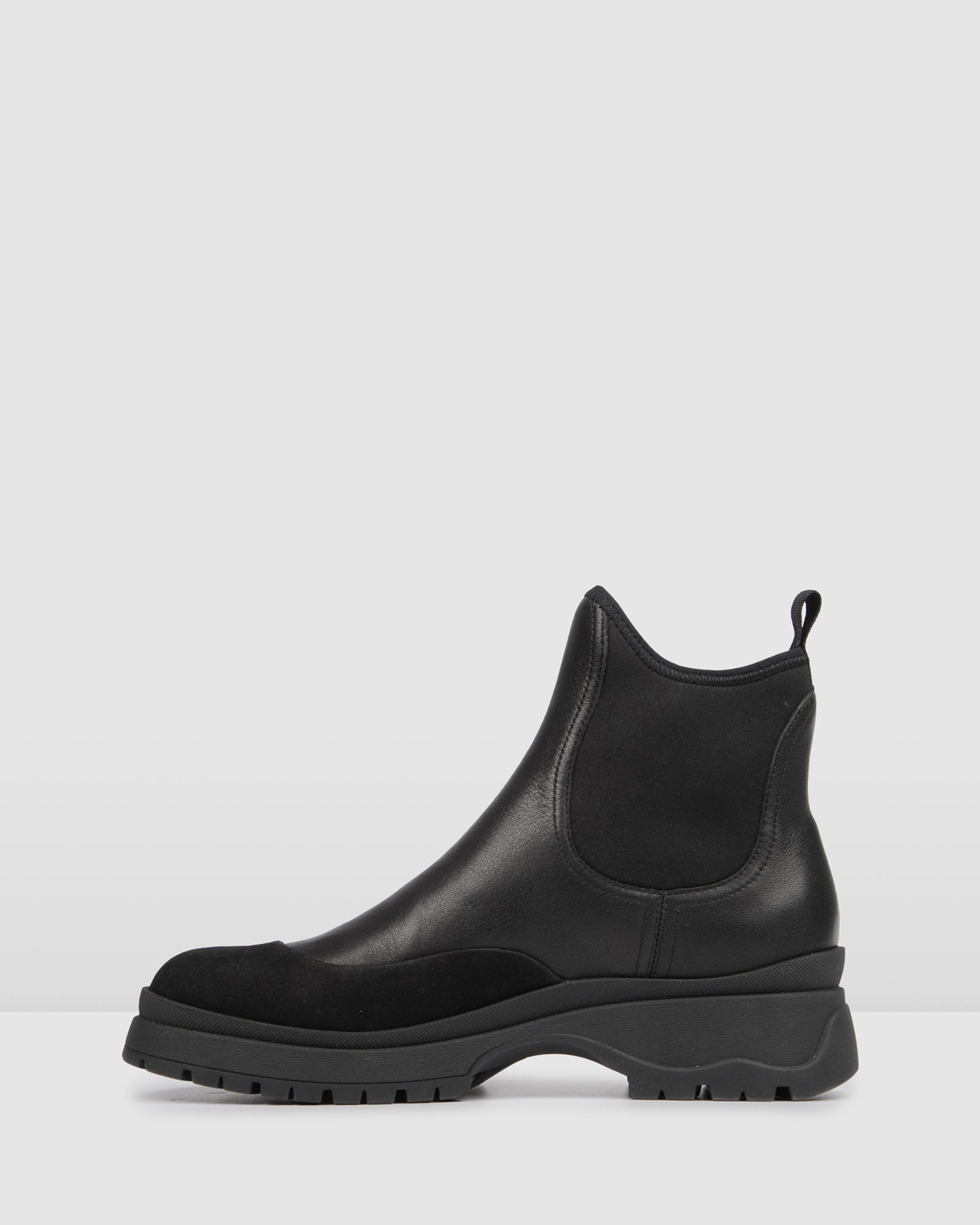 patent leather flat ankle boots