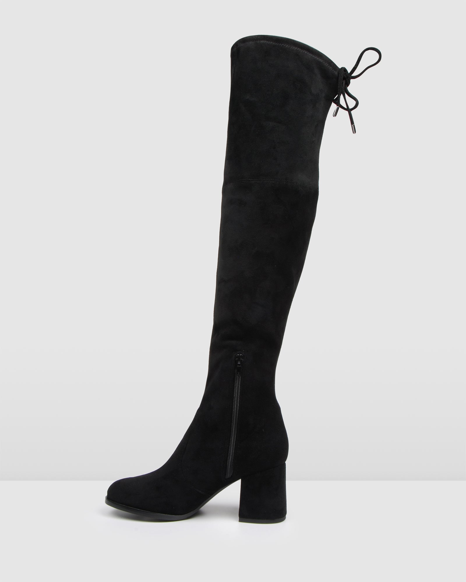 AVALON OVER THE KNEE BOOT BLACK - Jo Mercer