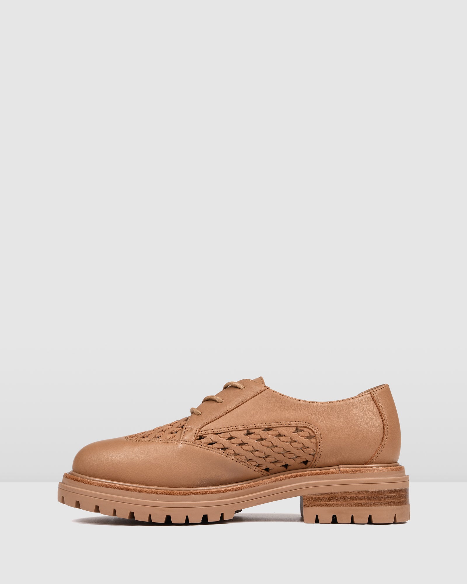 platform loafers tan