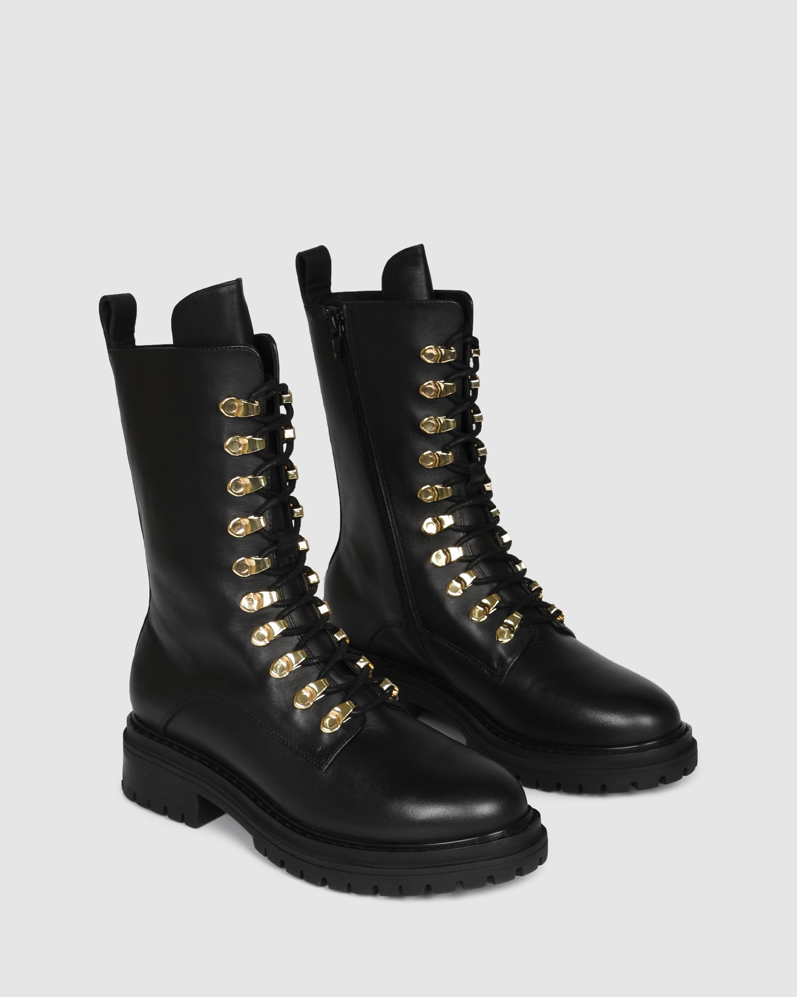 agl scrunch collar combat boot