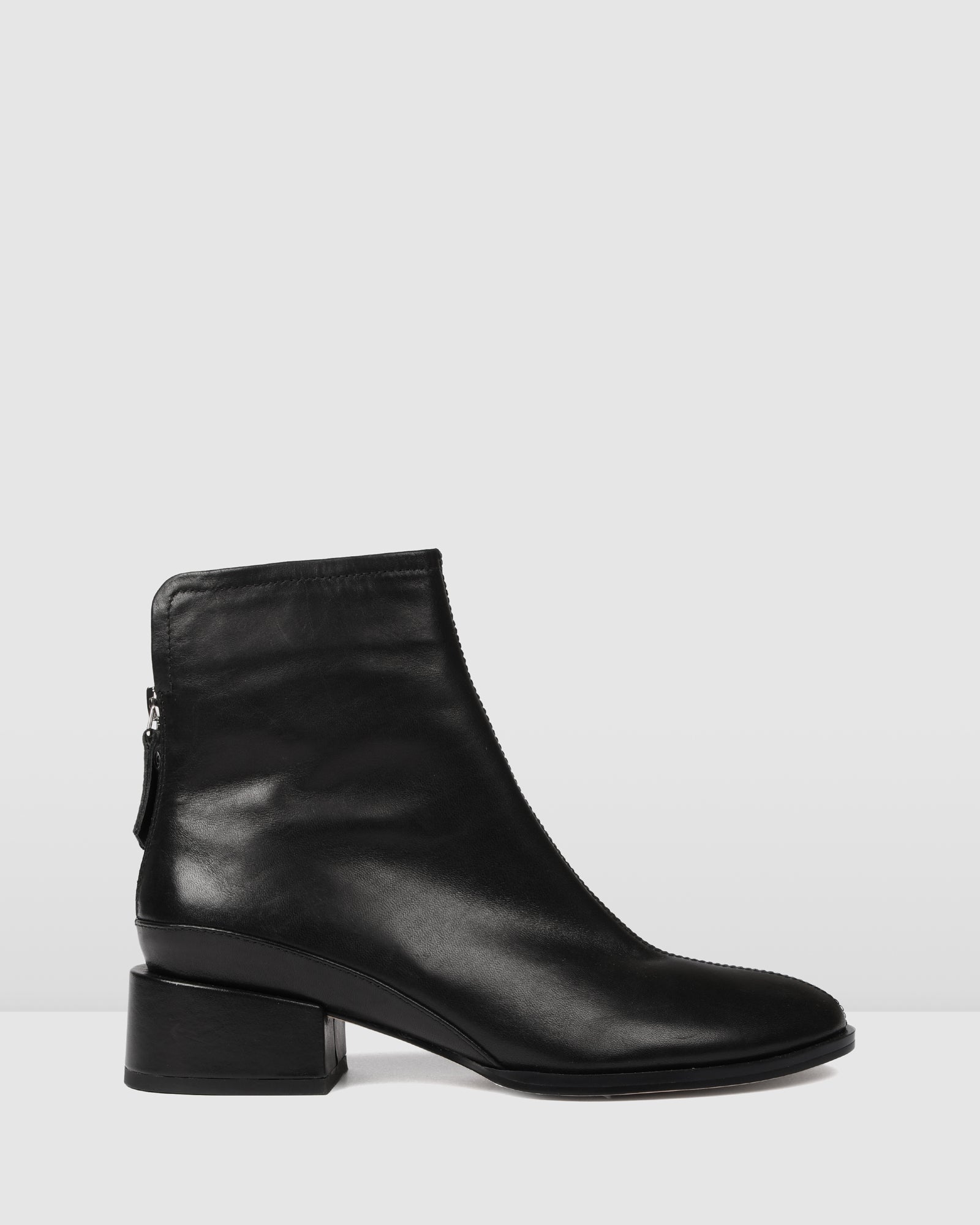 low flat ankle boots